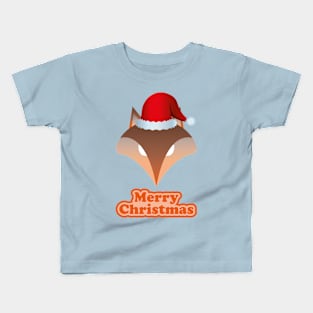 Merry Christmas Fox Kids T-Shirt